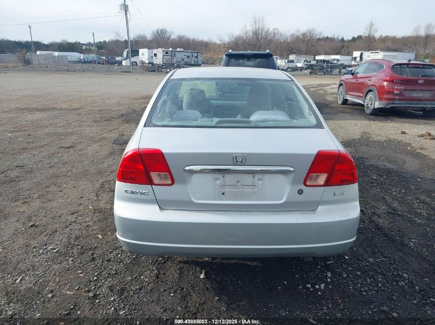 2002 Honda Civic Lx VIN: 1HGES16532L073424 Lot: 43885003