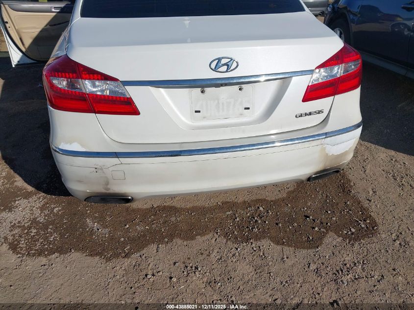 2012 Hyundai Genesis 3.8 VIN: KMHGC4DD5CU180529 Lot: 43885021