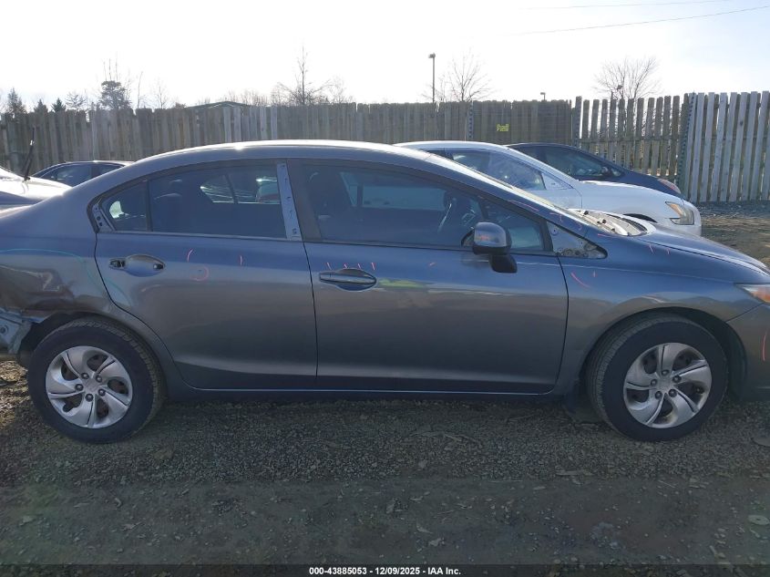 2013 Honda Civic Lx VIN: 19XFB2F54DE069418 Lot: 43885053