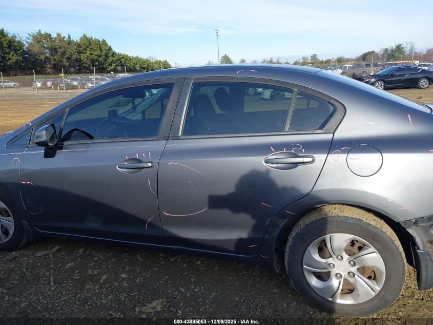 2013 Honda Civic Lx VIN: 19XFB2F54DE069418 Lot: 43885053