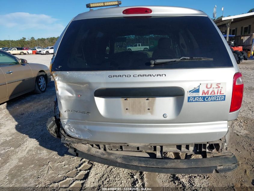 2006 Dodge Grand Caravan Se VIN: 1D4GP24R86B502611 Lot: 43885101