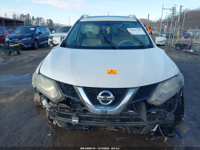 2015 Nissan Rogue Sl VIN: 5N1AT2MV4FC793805 Lot: 43885118