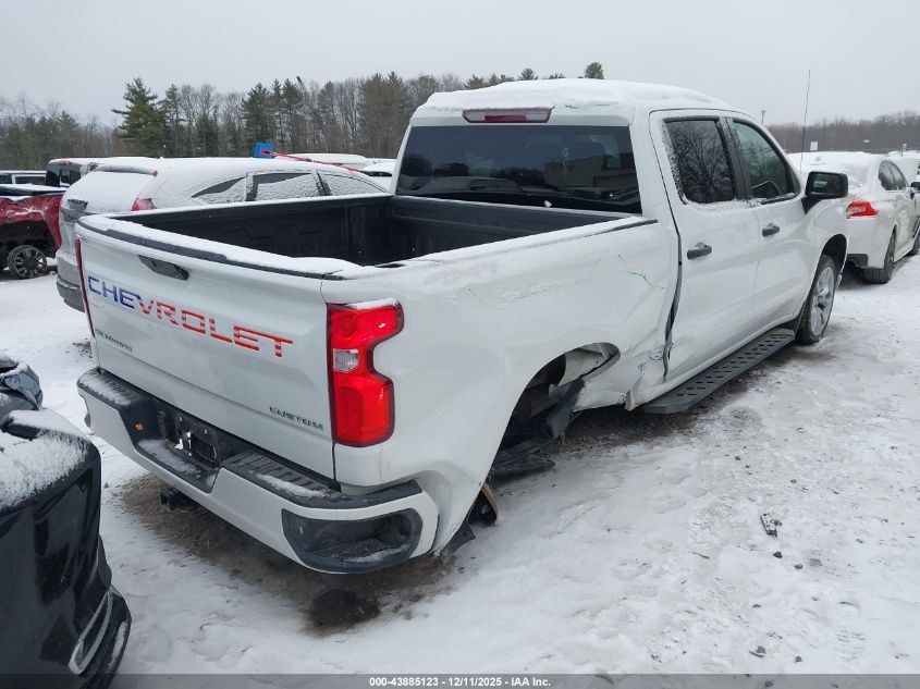 2022 Chevrolet Silverado 1500 Ltd 4Wd Short Bed Custom VIN: 3GCPYBEK7NG101424 Lot: 43885123
