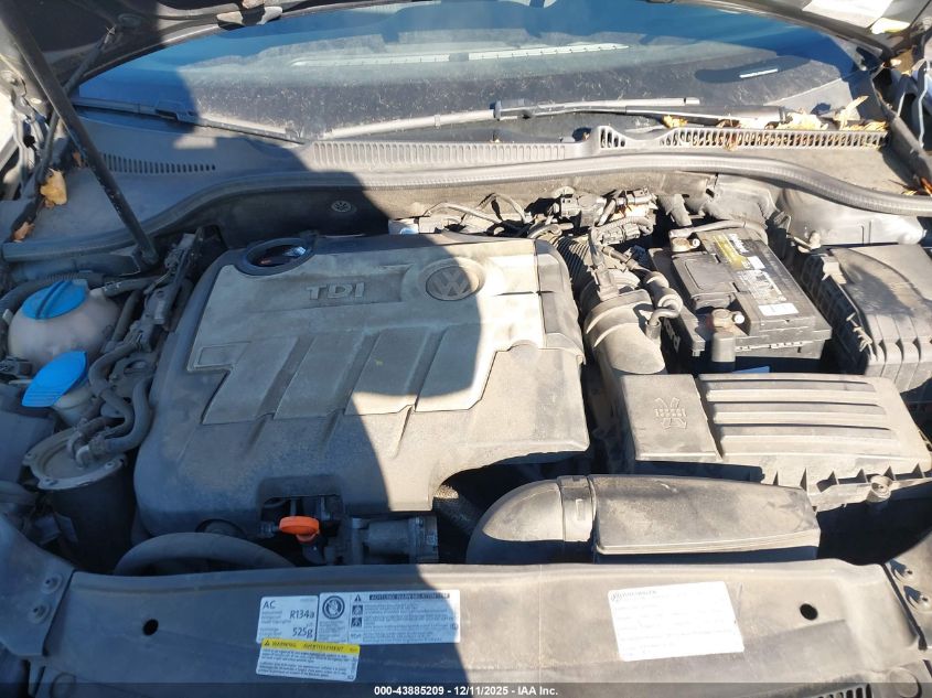 2012 Volkswagen Golf Tdi 4-Door VIN: WVWDM7AJ7CW306927 Lot: 43885209