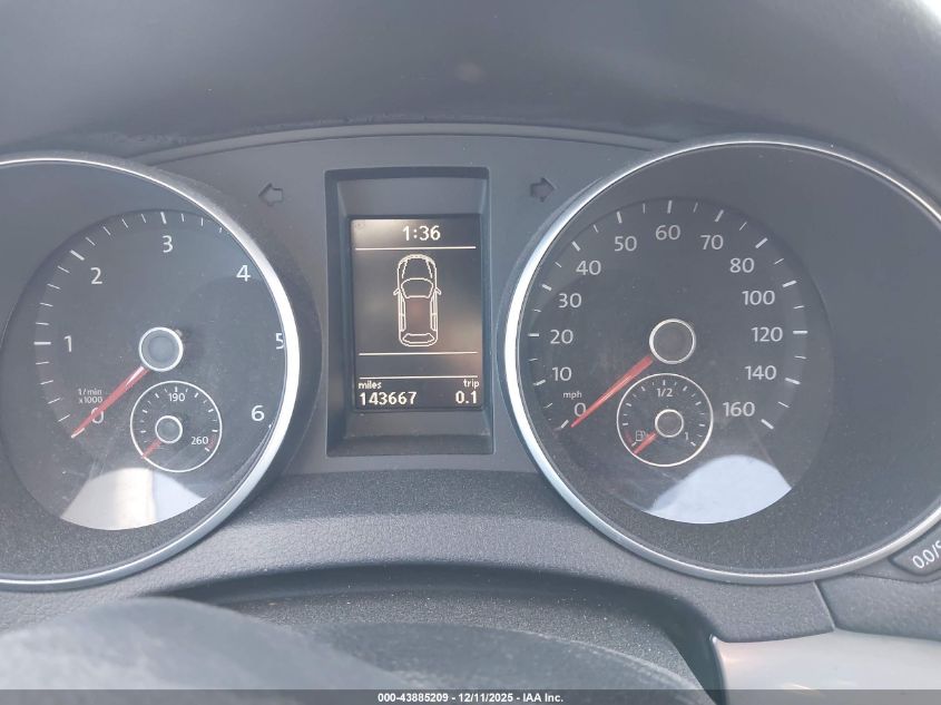 2012 Volkswagen Golf Tdi 4-Door VIN: WVWDM7AJ7CW306927 Lot: 43885209