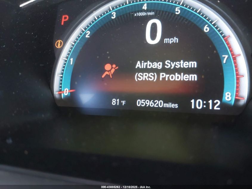 2018 Honda Civic Ex-T VIN: JHMFC1F38JX040892 Lot: 43885262