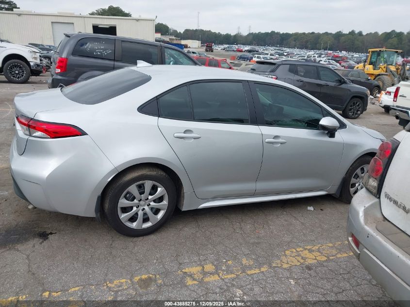 2025 Toyota Corolla Le VIN: 5YFB4MDE5SP291422 Lot: 43885275