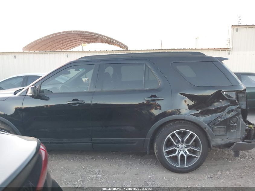 2016 Ford Explorer Sport VIN: 1FM5K8GT0GGC86041 Lot: 43885313