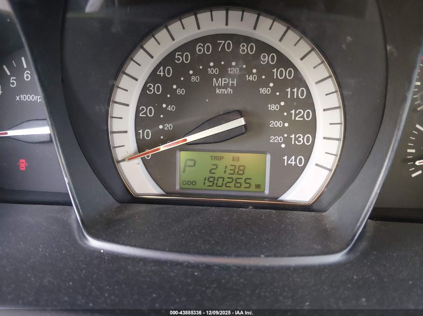 2007 Kia Spectra Ex VIN: KNAFE121275462478 Lot: 43885336