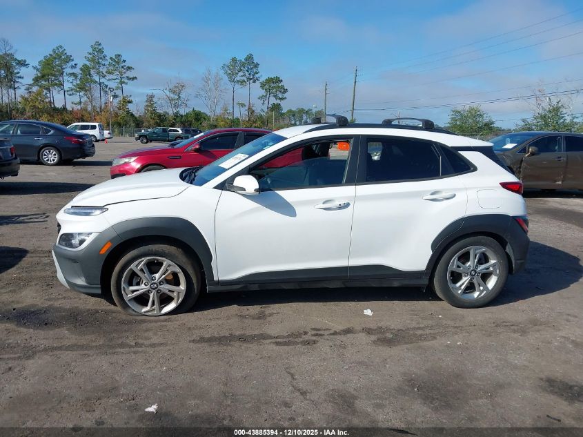 2022 Hyundai Kona Sel VIN: KM8K62AB2NU854017 Lot: 43885394