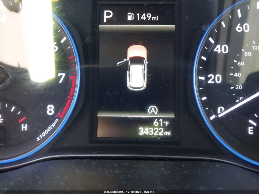 2022 Hyundai Kona Sel VIN: KM8K62AB2NU854017 Lot: 43885394