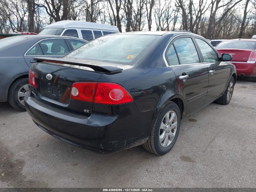 2008 Kia Optima Ex VIN: KNAGE123285238716 Lot: 43885395
