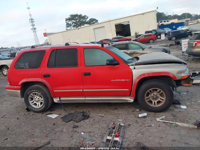 2001 Dodge Durango VIN: 1B4HR28N21F603662 Lot: 43885429