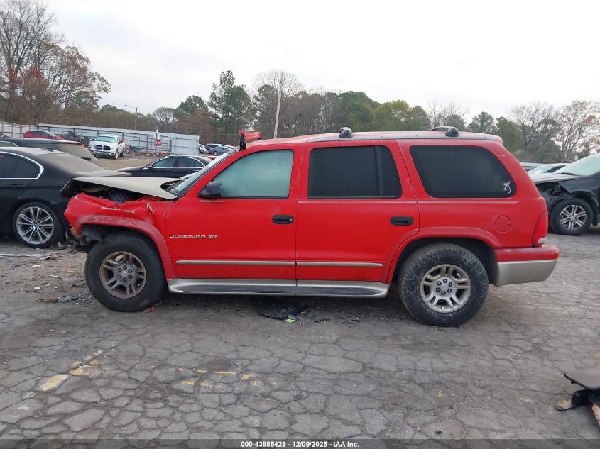 2001 Dodge Durango VIN: 1B4HR28N21F603662 Lot: 43885429