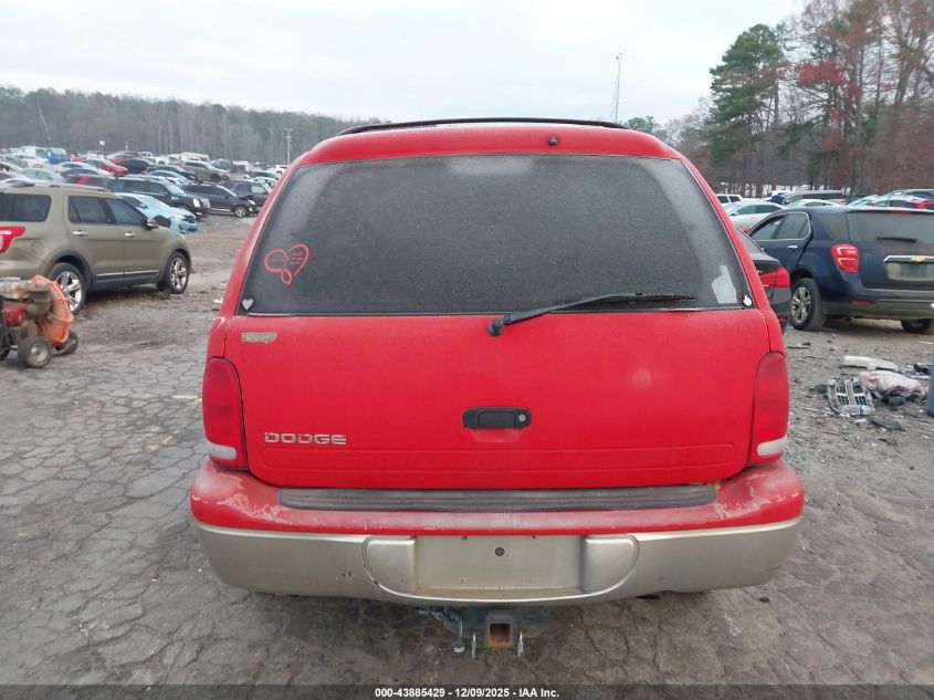 2001 Dodge Durango VIN: 1B4HR28N21F603662 Lot: 43885429