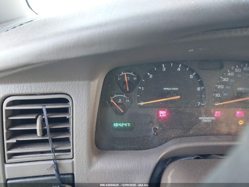 2001 Dodge Durango VIN: 1B4HR28N21F603662 Lot: 43885429