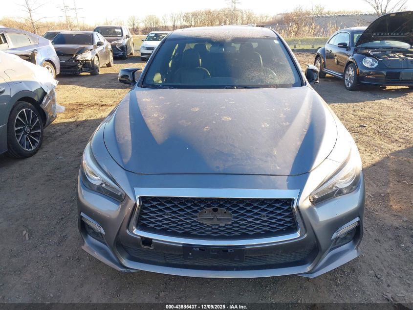 2018 Infiniti Q50 3.0T Red Sport 400 VIN: JN1FV7AP7JM460950 Lot: 43885437