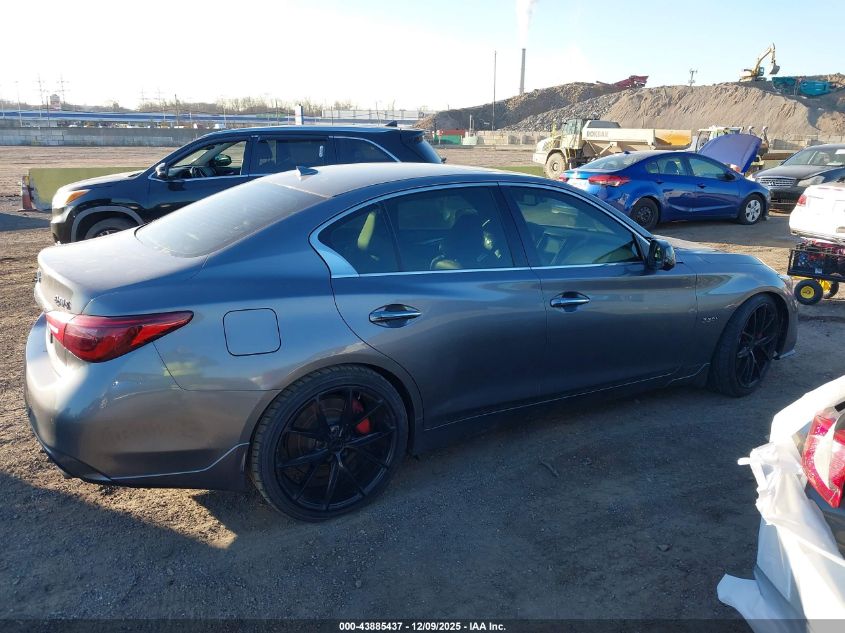 2018 Infiniti Q50 3.0T Red Sport 400 VIN: JN1FV7AP7JM460950 Lot: 43885437