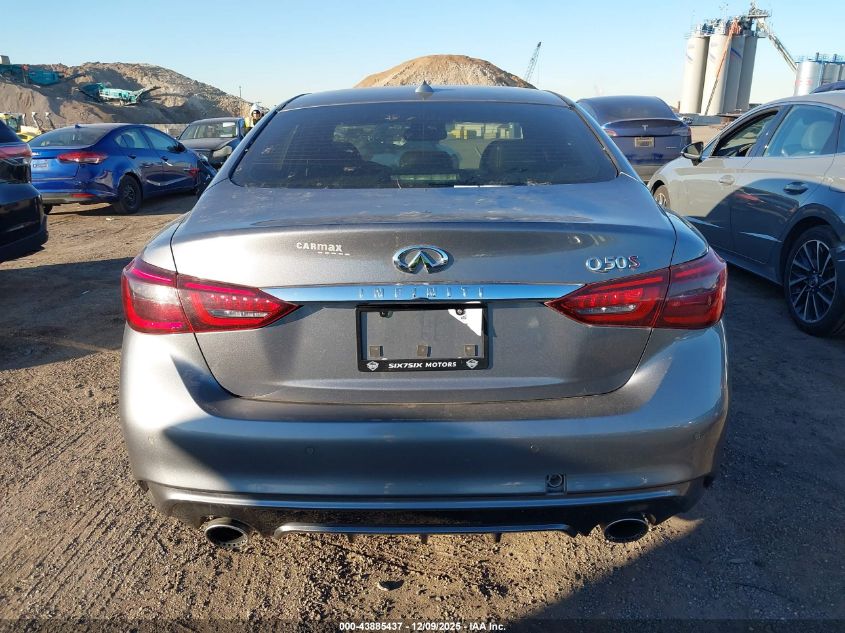 2018 Infiniti Q50 3.0T Red Sport 400 VIN: JN1FV7AP7JM460950 Lot: 43885437