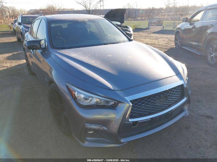 2018 Infiniti Q50 3.0T Red Sport 400 VIN: JN1FV7AP7JM460950 Lot: 43885437