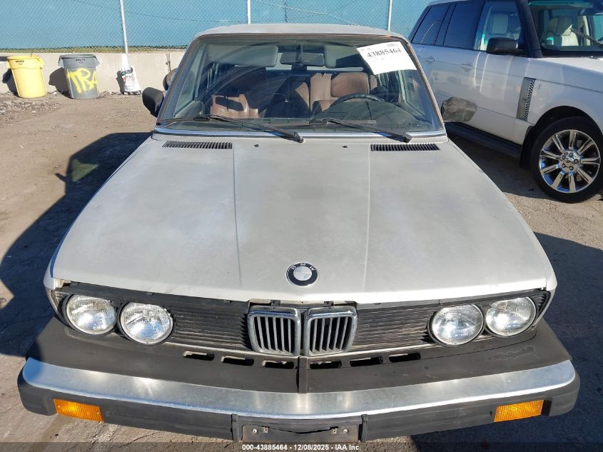 1986 BMW 528 E VIN: WBADK7300G965232 Lot: 43885464