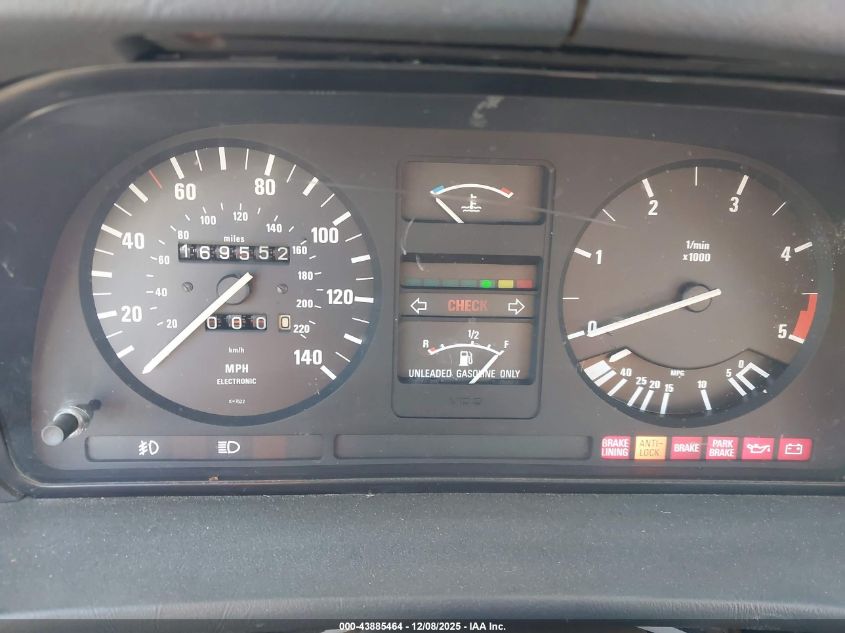 1986 BMW 528 E VIN: WBADK7300G965232 Lot: 43885464