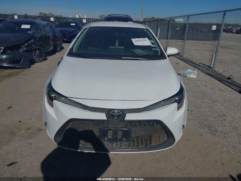 2020 Toyota Corolla Le VIN: 5YFEPRAEXLP106529 Lot: 43885510