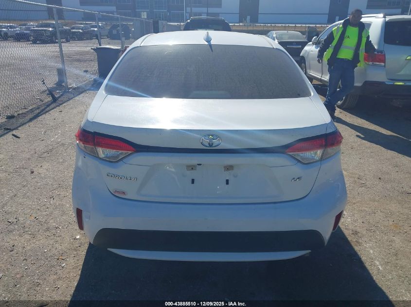 2020 Toyota Corolla Le VIN: 5YFEPRAEXLP106529 Lot: 43885510