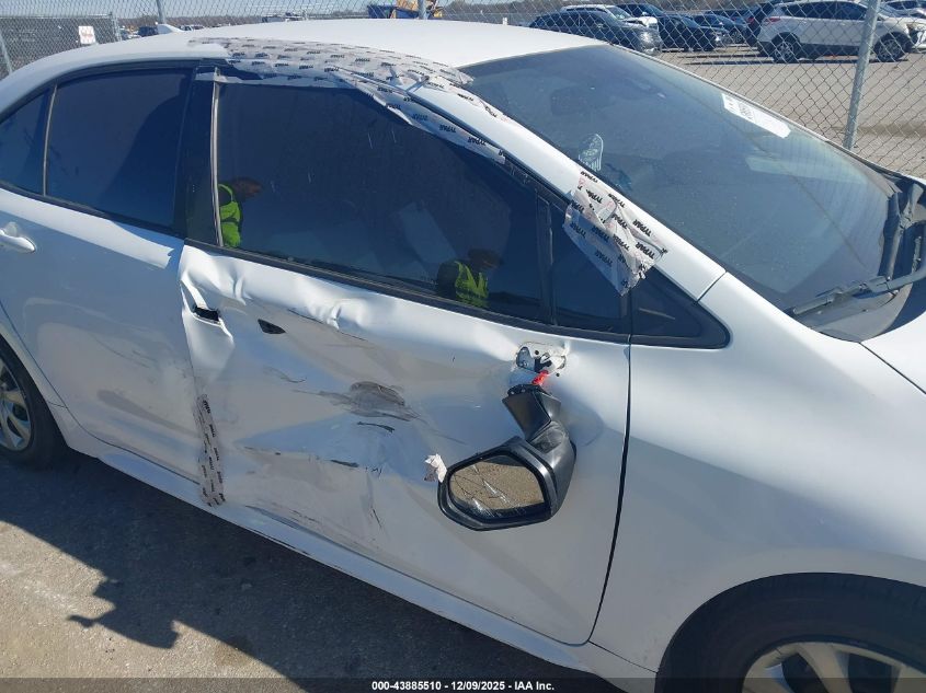 2020 Toyota Corolla Le VIN: 5YFEPRAEXLP106529 Lot: 43885510