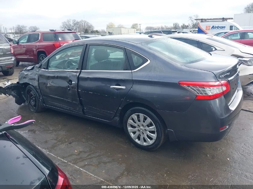 2014 Nissan Sentra Sv VIN: 3N1AB7AP2EY316728 Lot: 43885574