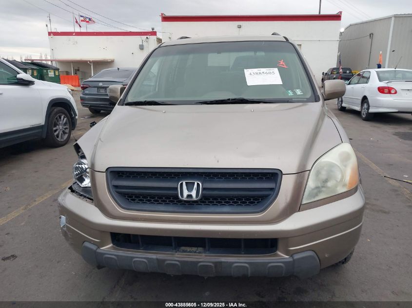 2003 Honda Pilot Ex VIN: 2HKYF18463H565679 Lot: 43885605