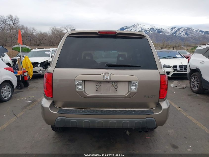 2003 Honda Pilot Ex VIN: 2HKYF18463H565679 Lot: 43885605