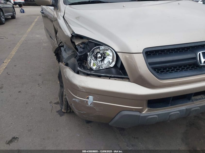 2003 Honda Pilot Ex VIN: 2HKYF18463H565679 Lot: 43885605