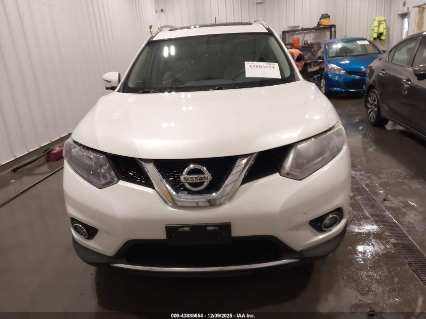 2016 Nissan Rogue Sv VIN: 5N1AT2MV5GC738586 Lot: 43885654