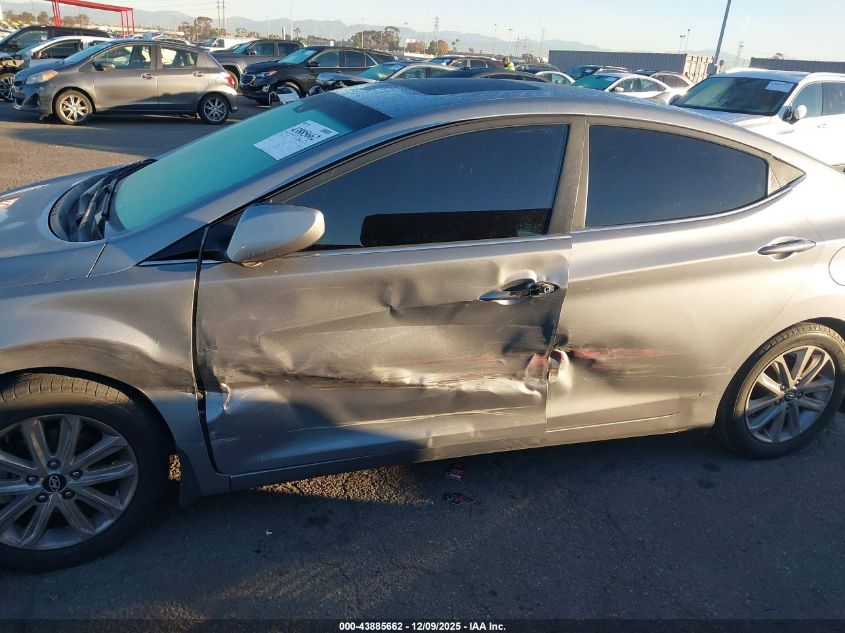 2015 Hyundai Elantra Se VIN: KMHDH4AE0FU298249 Lot: 43885662