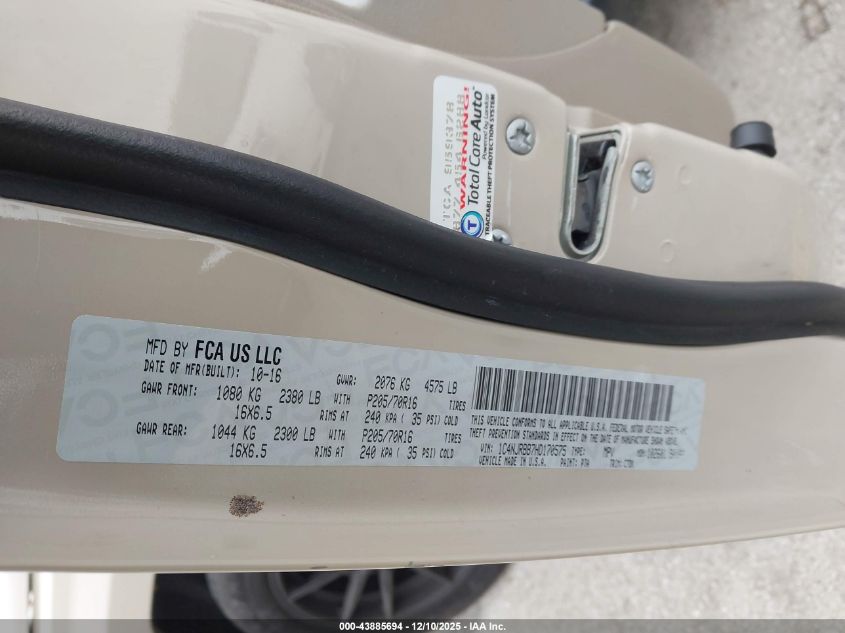 2017 Jeep Patriot Sport 4X4 VIN: 1C4NJRBB7HD170575 Lot: 43885694