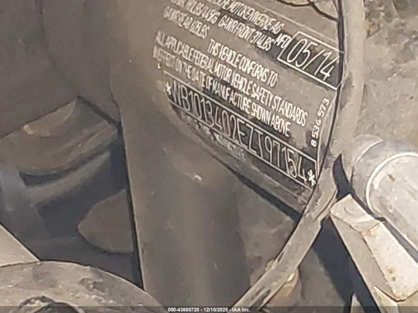 2014 BMW C650 Gt VIN: WB1013402EZT97154 Lot: 43885720