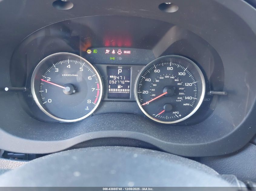 2017 Subaru Crosstrek 2.0I Premium VIN: JF2GPABC1HH251826 Lot: 43885748