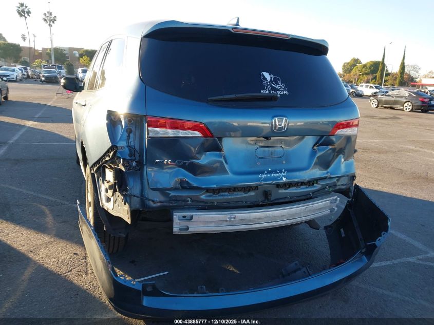 2020 Honda Pilot 2Wd Ex VIN: 5FNYF5H38LB028910 Lot: 43885777