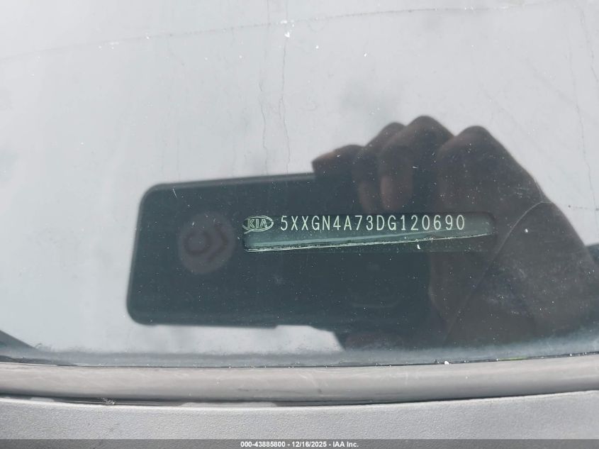 2013 Kia Optima Ex VIN: 5XXGN4A73DG120690 Lot: 43885800