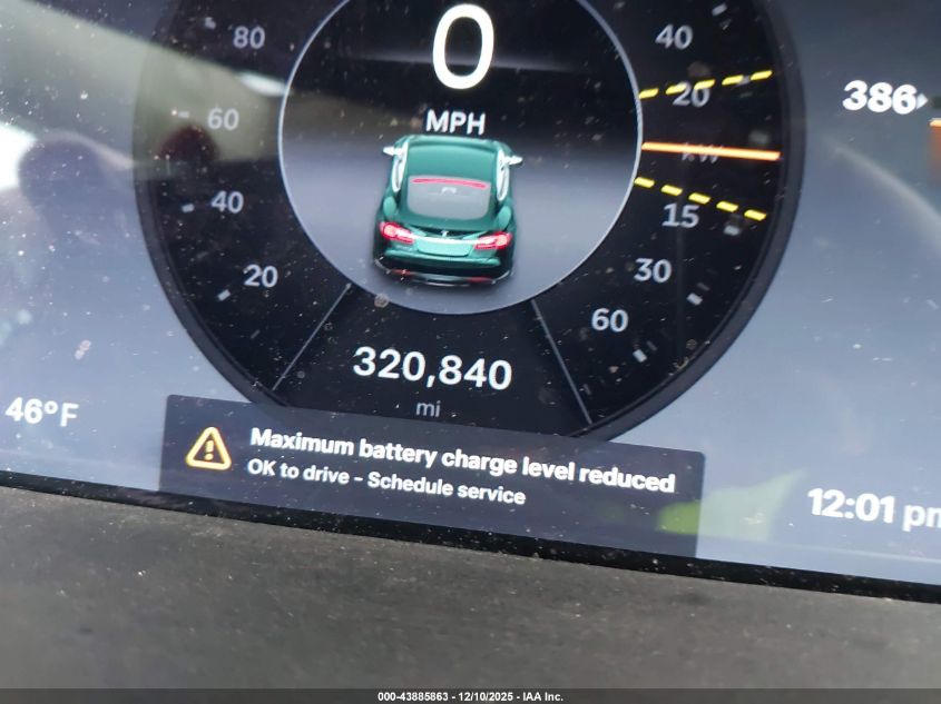 2013 Tesla Model S VIN: 5YJSA1CN0DFP12602 Lot: 43885863