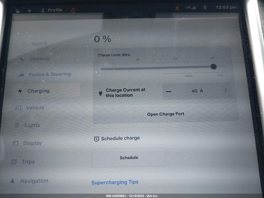 2013 Tesla Model S VIN: 5YJSA1CN0DFP12602 Lot: 43885863