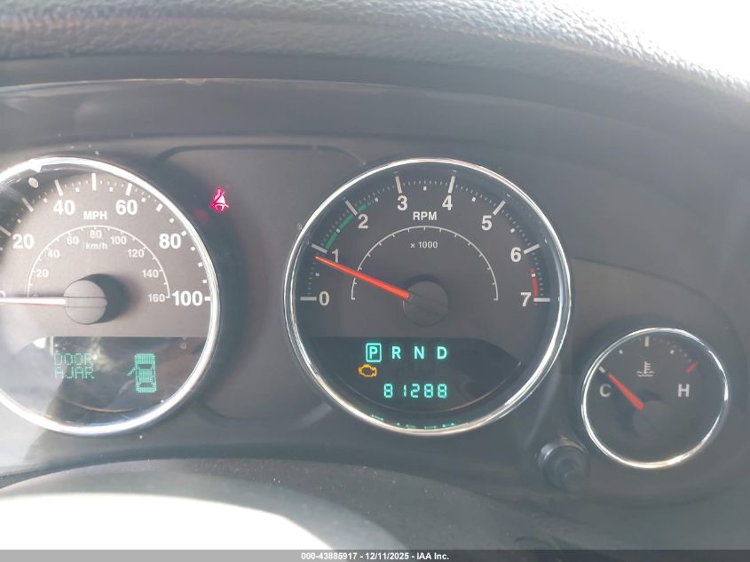 2012 Jeep Wrangler Unlimited Sahara VIN: 1C4BJWEG9CL129694 Lot: 43885917