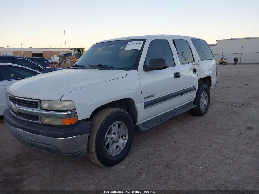 2001 Chevrolet Tahoe Ls VIN: 1GNEC13T81R199182 Lot: 43885930