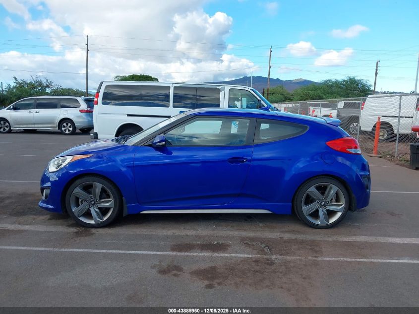 2015 Hyundai Veloster Turbo VIN: KMHTC6AEXFU224598 Lot: 43885950