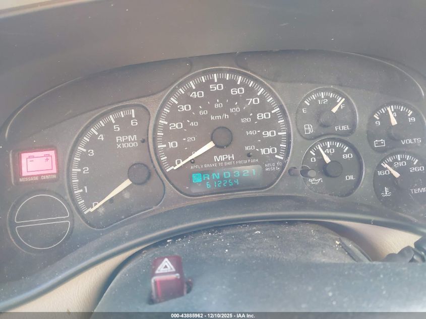 2001 Chevrolet Suburban 1500 Lt VIN: 1GNFK16T41J314832 Lot: 43885962