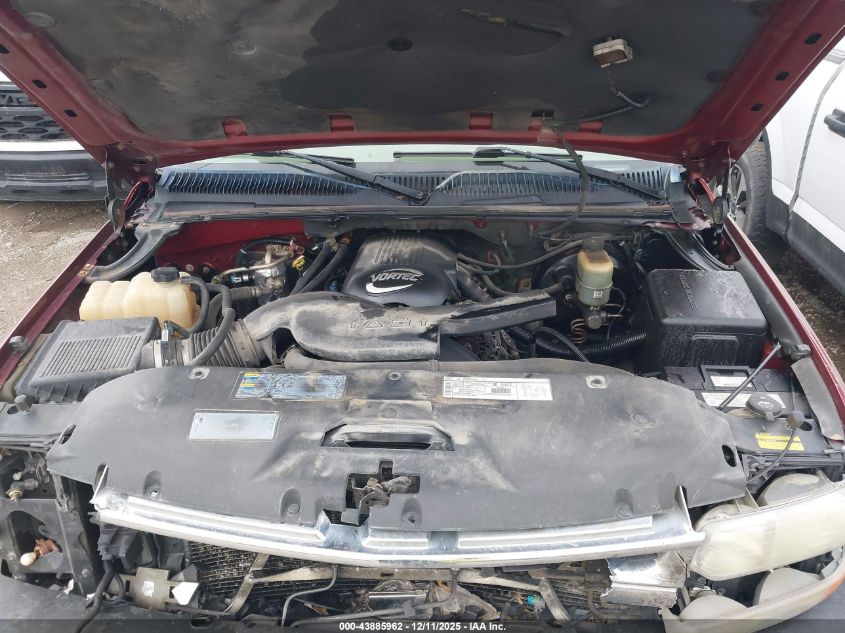 2001 Chevrolet Suburban 1500 Lt VIN: 1GNFK16T41J314832 Lot: 43885962