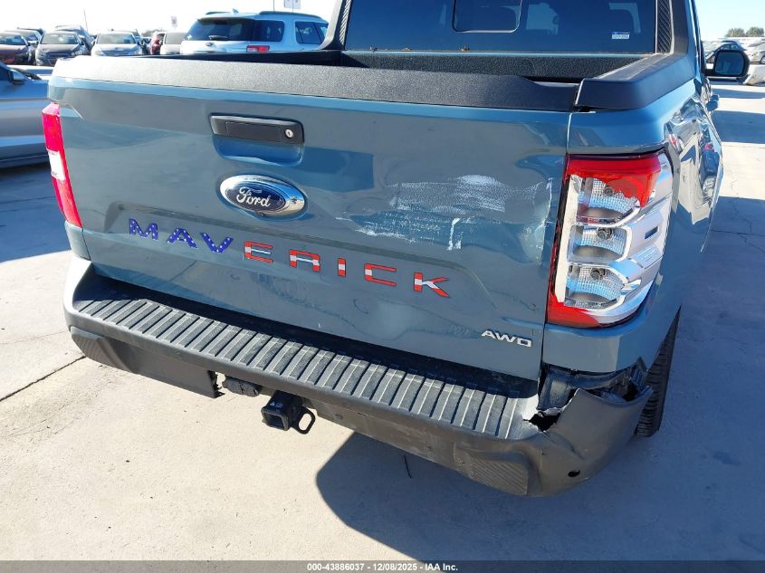 2022 Ford Maverick Lariat VIN: 3FTTW8F94NRA76571 Lot: 43886037