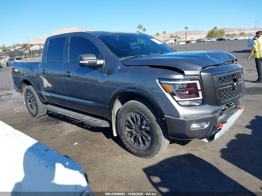 2021 Nissan Titan Pro-4X 4X4 VIN: 1N6AA1ED1MN526145 Lot: 43886053
