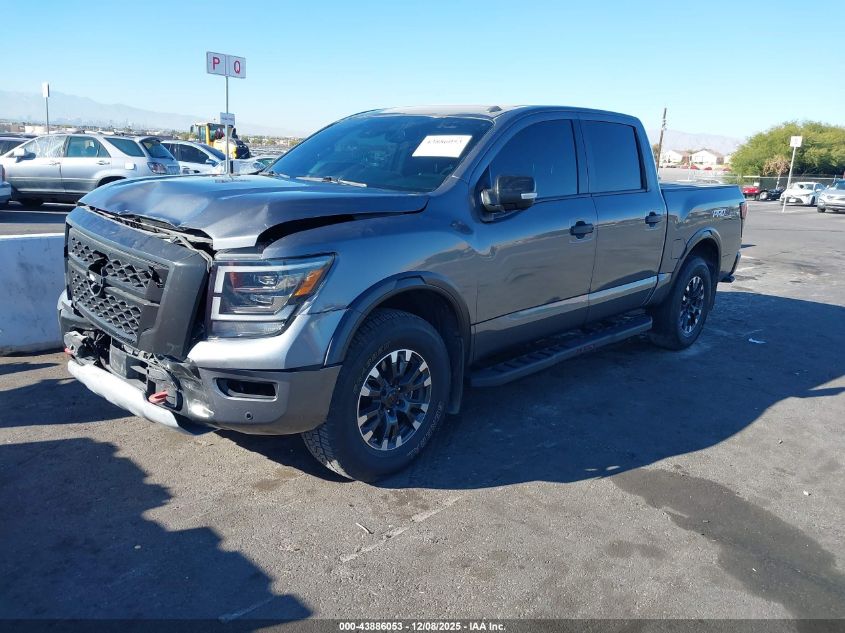 2021 Nissan Titan Pro-4X 4X4 VIN: 1N6AA1ED1MN526145 Lot: 43886053